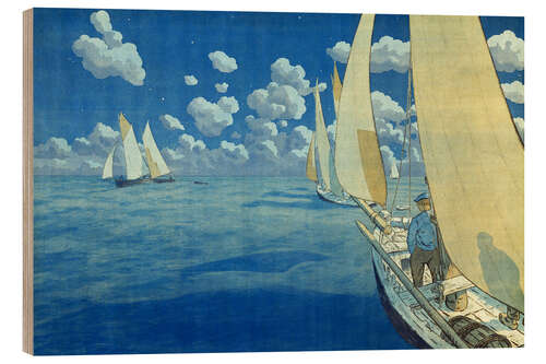 Cuadro de madera Night at Sea I