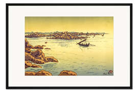 Gerahmter Kunstdruck Bucht von Douarnenez