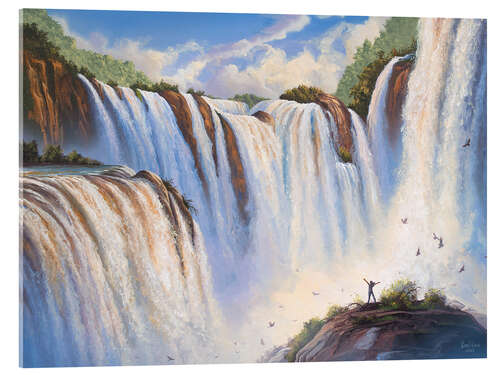 Acrylglasbild Wasserfalll