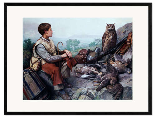 Framed art print Guarding the hunt