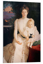 Tableau en plexi-alu Mrs. Benjamin Thaw and her son Alexander Blair Thaw II