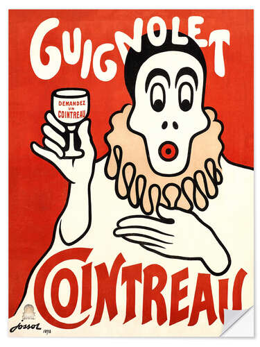 Selvklebende plakat Guignolet, Cointreau