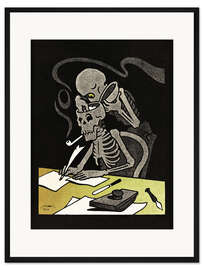 Gerahmter Kunstdruck Hast du Tabak?