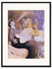 Gerahmter Kunstdruck Abendessen der Schurken