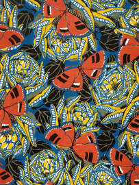 Magnettafel Schmetterlinge auf stilisierten Rosen