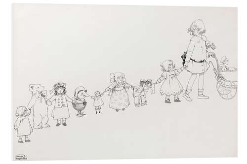 Foam board print Josephine and Her Dolls