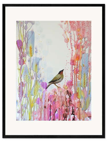 Stampa artistica con cornice The wind is soft on my cheeks