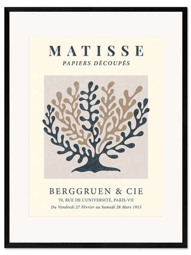 Ingelijste kunstdruk Matisse Berggruen & cie