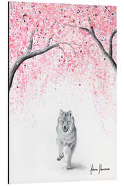 Aluminium print The Blossom Wolf