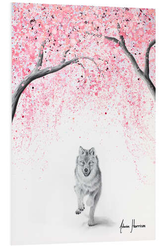 Foam board print The Blossom Wolf