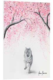 Foam board print The Blossom Wolf