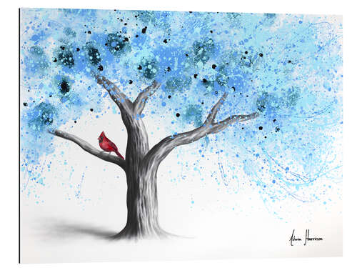 Galleriprint Cardinal in a Snow Tree