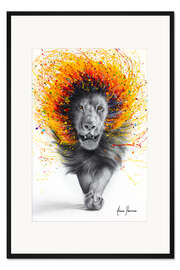 Gerahmter Kunstdruck Luxor-Löwe