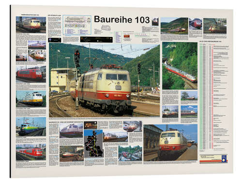 Aluminiumsbilde Railways - Class 103 (German)