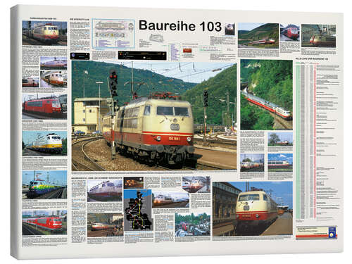 Canvas print Railways - Class 103 (German)