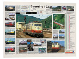 Foam board print Railways - Class 103 (German)