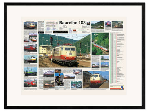 Framed art print Railways - Class 103 (German)