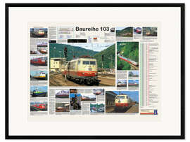 Framed art print Railways - Class 103 (German)