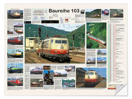 Selvklebende plakat Railways - Class 103 (German)