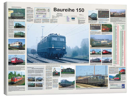 Leinwandbild Eisenbahnen - Baureihe 150