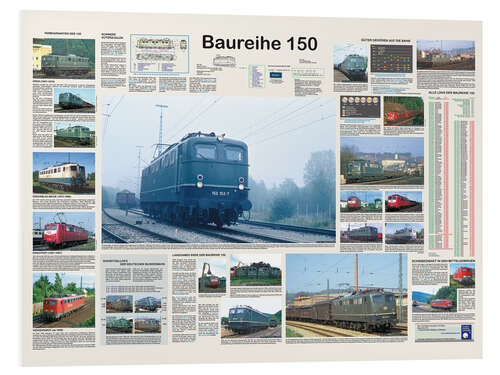 PVC-taulu Railways - Class 150 (German)