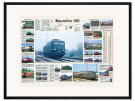 Gerahmter Kunstdruck Eisenbahnen - Baureihe 150