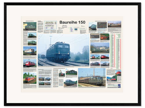Framed art print Railways - Class 150 (German)