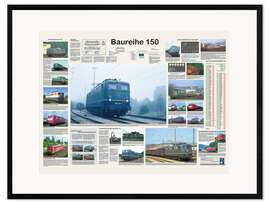 Framed art print Railways - Class 150 (German)