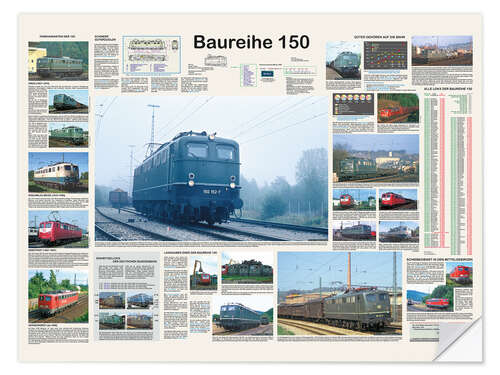 Wall sticker Railways - Class 150 (German)