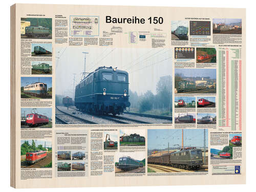 Holzbild Eisenbahnen - Baureihe 150