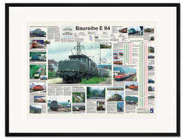 Gerahmter Kunstdruck Eisenbahnen - Baureihe E 94