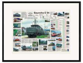 Framed art print Railways - Class E 94 (German)