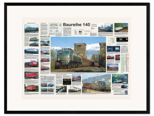Framed art print Railways - Class 140 (German)