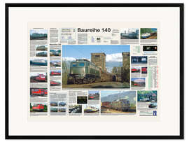 Framed art print Railways - Class 140 (German)