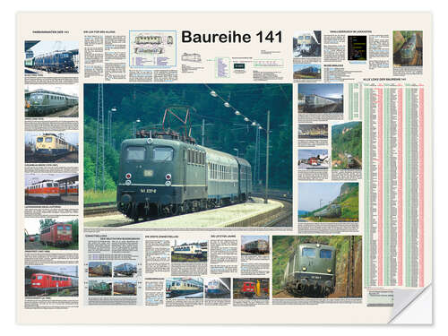 Wall sticker Railways - Class 141 (German)