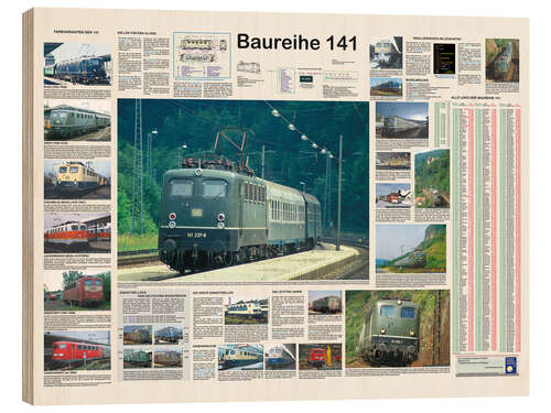 Holzbild Eisenbahnen - Baureihe 141