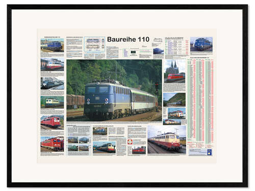 Framed art print Railways - Class 110 (German)