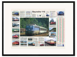 Framed art print Railways - Class 110 (German)