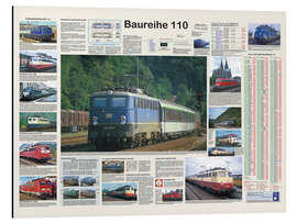 Magnettafel Eisenbahnen - Baureihe 110