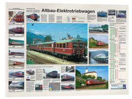 Acrylic print Railways - Old-style electric multiple unit (German)