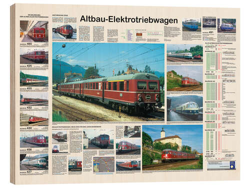 Holzbild Eisenbahnen - Altbau-Elektrotriebwagen