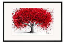 Gerahmter Kunstdruck Erdbeerhof-Baum