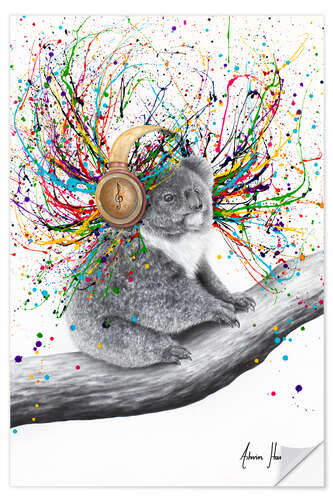 Wandsticker Koala-Rausch