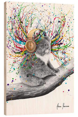 Wood print Koala Crescendo