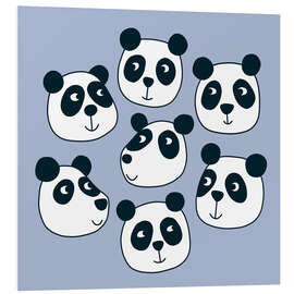 Stampa su PVC Particularly Pleasant Panda Bears