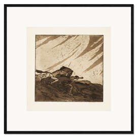 Impression artistique encadrée The time