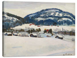 Tableau sur toile  Winter landscape in the north - Alvar Outakka