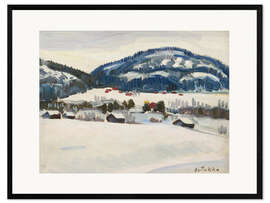 Gerahmter Kunstdruck Winterlandschaft im Norden