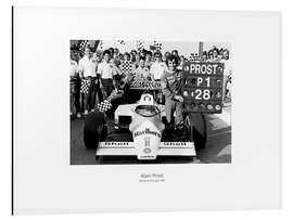 Aluminiumsbilde Alain Prost, Winner in Portugal, 1987