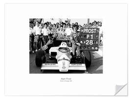 Vinilo para la pared Alain Prost, Winner in Portugal, 1987